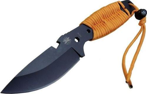DPX Gear Assault 0238TRN Kamp Bıçağı 22,5 cm - Turuncu, Metal; İpli Sap