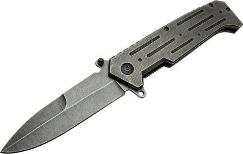 GB B033A Eskitme Kamp Çakı 22 cm - Metal Sap, Otomatik