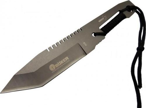 Gerber A13 Komple Metal Kamp Bıçak 23 cm - Tırtıklı, İp Saplı, Kılıflı