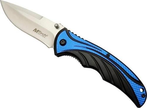 Handsome 454 Mavi Kamp Çakı 20cm - Yarı Otomatik, Kemerlikli