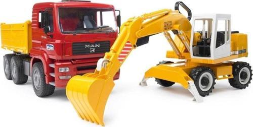 Man Damperli Kamyon Ve Liebherr Ekskavatör