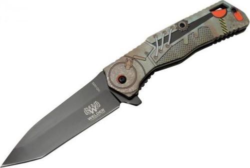 Bağcıklı Çakı 21,5 cm Yarı Otomatik , Kemerlikli