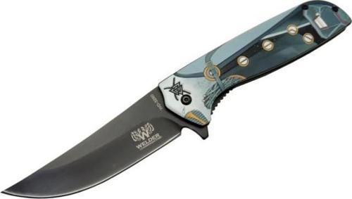 Hançer Çakı 22 cm Yarı Otomatik , Kemerlikli