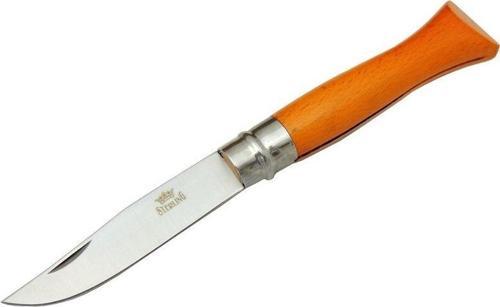 Sterling T0196 Bahçe Çakı 16 cm - Ahşap Turuncu Sap, Bilezikli, Kılıflı