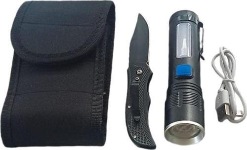 F.B.I F-91 Zoomlu XHP-50 Güçlü Işik Taşıma Çantalı 2 Li Set