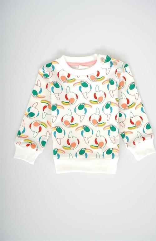YENİ SEZON KUŞ MODELLİ KIZ BEBEK SWEAT