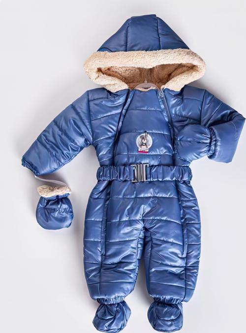 KIZ BEBEK KEMERLİ İÇİ KÜRKLÜ ÇİFT FERMUARLI PATİKLİ ELDİVENLİ ASTRONOT MONT TULUM