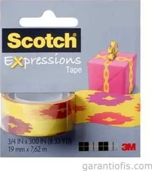 3M Scotch C214-P1 Desenli Dekoratif  Bant (19mmx7,62 m)
