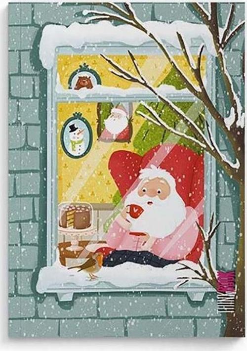 Kış Serisi Noel Baba 10,5x14 96 Sayfa Çizgisiz Defter