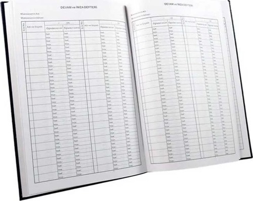 İmza Devam Defteri Ciltli 192 Yaprak