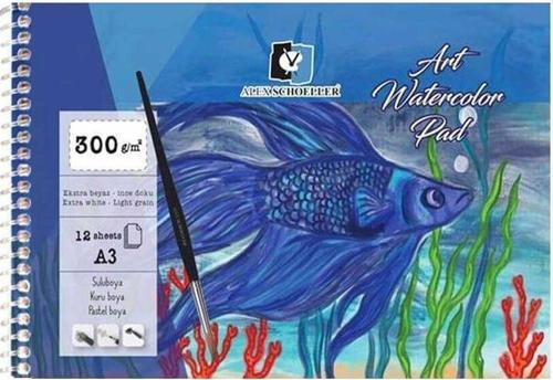 Art Sulu Boya Defteri Spiralli A3 300 gr 12 Yaprak