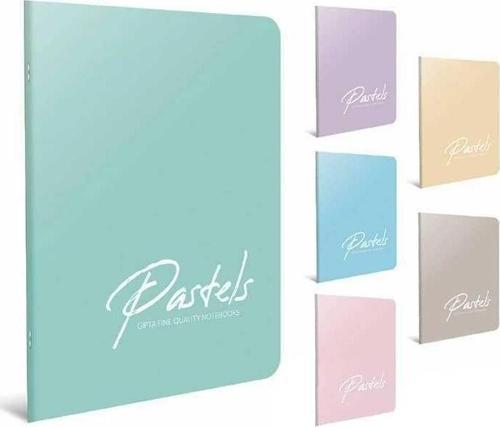 Defter Pastels Tel Dikişli Plastik Kapak A4 60 Yaprak Çizgisiz