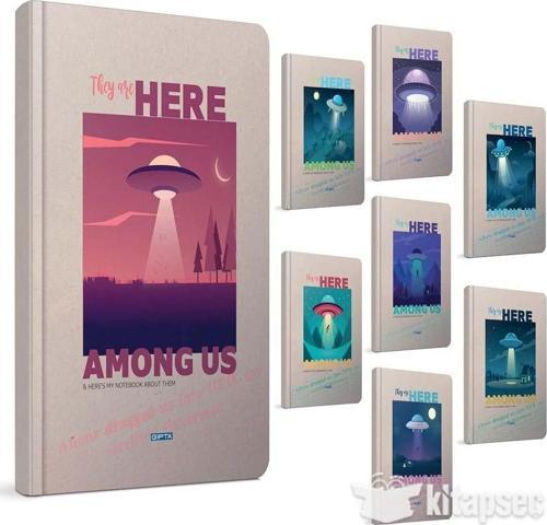 Here 19x26cm Dikişli Sert Kapak Defter 120yp Çizgili 4561