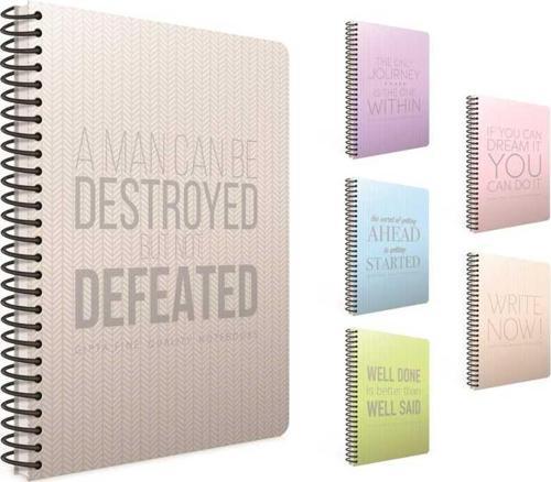 Now Spiralli Plastik Kapak Defter 17 x 24 100 Yaprak Kareli