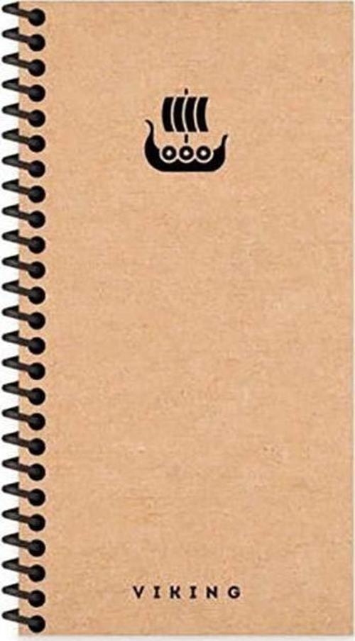 10X19 Sert Kapak La Plume Viking 80 Yaprak Spiralli Çizgisiz Defter Gemi 417967-99
