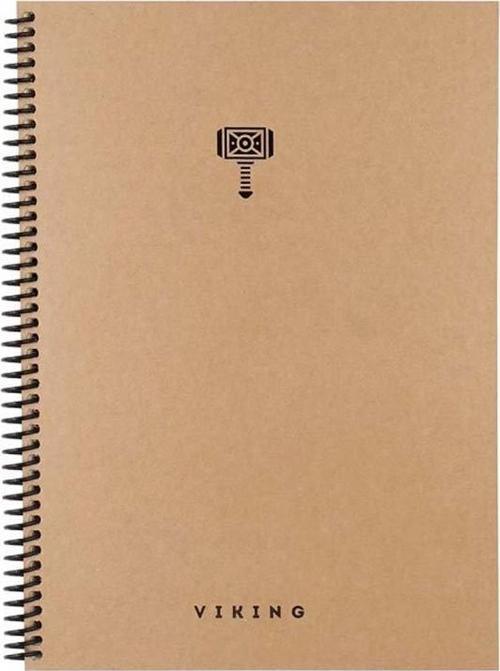 17x24 La Plume Viking Spiralli Sert Kapak 100 Yaprak Çizgili Defter 417955