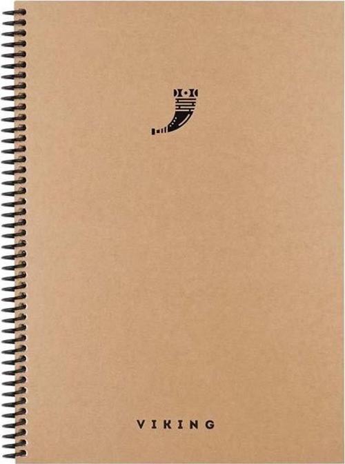 17x24 La Plume Viking Spiralli Sert Kapak 100 Yaprak Kareli Defter 417956