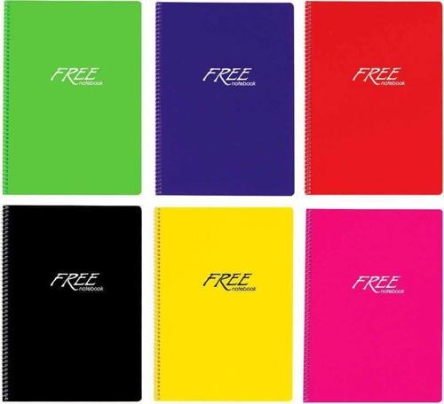 Color Free Defter Spiralli Pp Kapak A4 200 Yaprak Düz