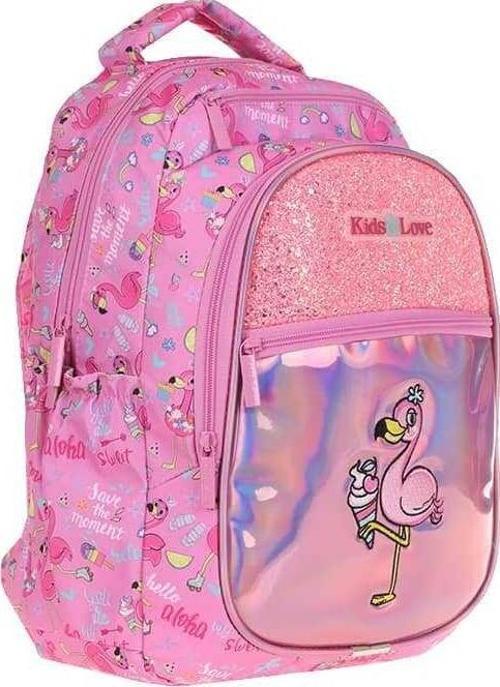 Sırt Çantası Kids&Love Aynalı-Taşlı Flamingo L5095