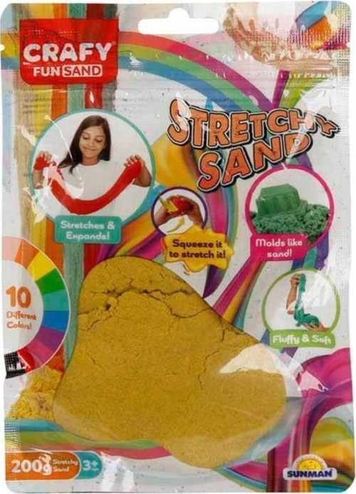 3600 Crafy Streç Oyun Kumu Sarı 200 G -Sunman