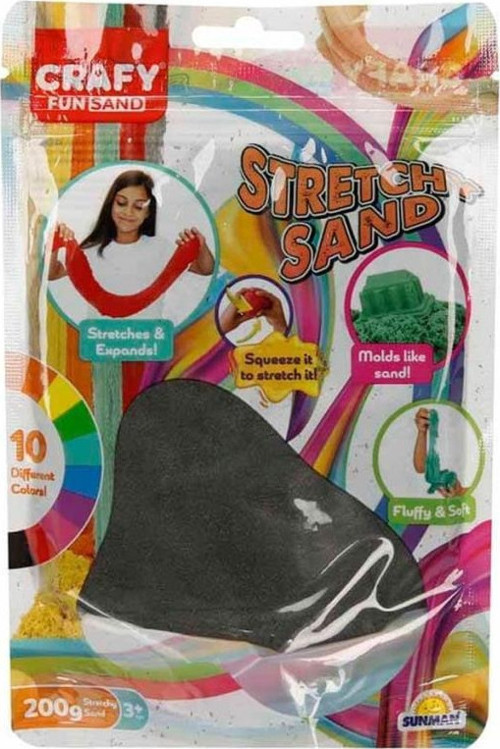 3607 Crafy Streç Oyun Kumu Siyah 200 G -Sunman
