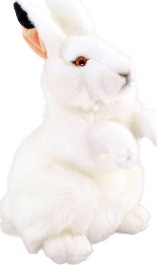 Beyaz Tavşan Peluş 28 Cm