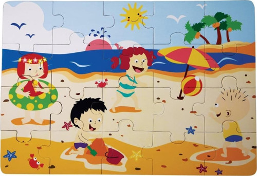 1282-Cs Chiva, Ahşap Yer Puzzle