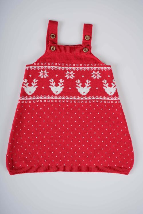 YENİ SEZON YILBAŞI NOEL NEW YEAR KONSEPT KIRMIZI BEBEK SALOPET ELBİSE