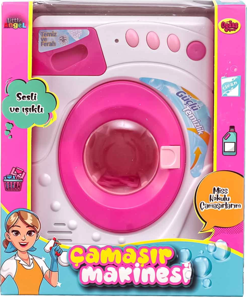 Pilli Işıklı Ve Sesli Çamaşır Makinesi 02604
