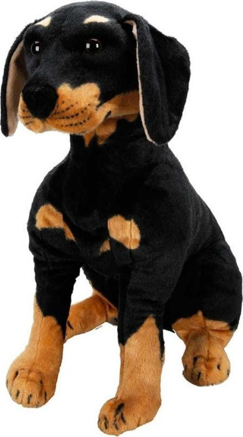 Oturan Rottweiler Peluş 68 Cm