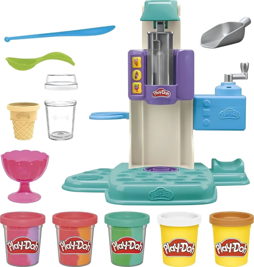 Hasbro Play-Doh Gökkuşağı Girdaplı Dondurma Oyun Seti G0028