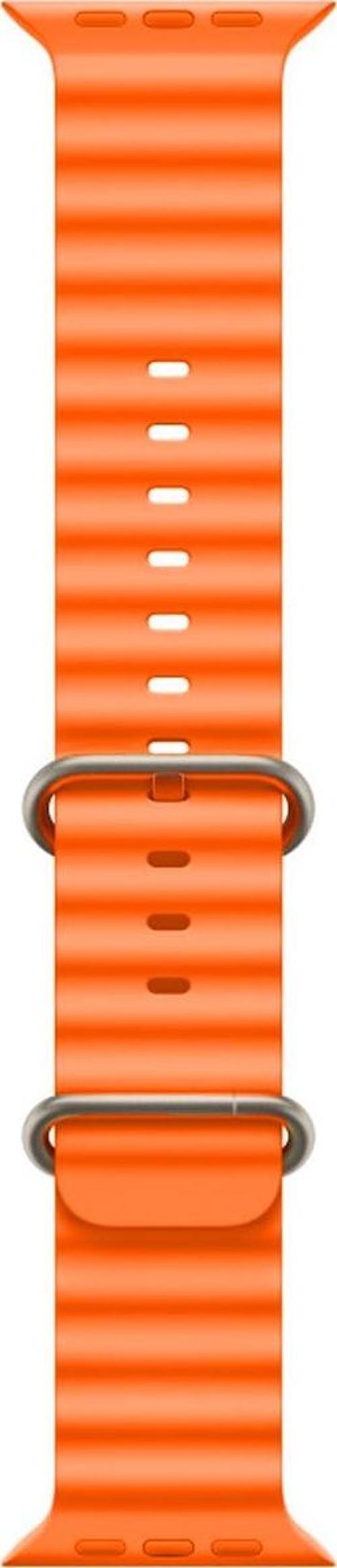 Schitec 42-49Mm Yeni Nesil Apple Uyumlu Akıllı Saat Kordonu Silikon Turuncu