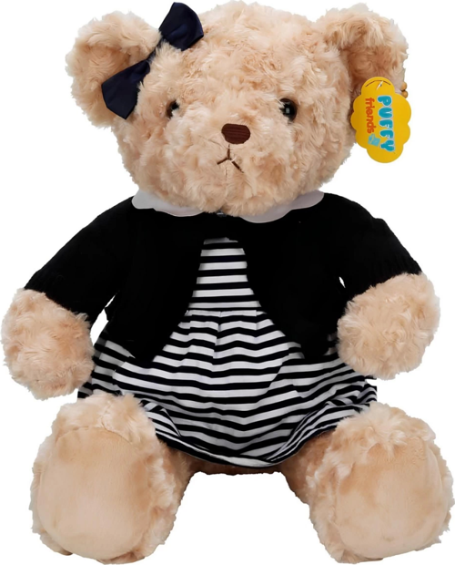 Kıyafetli Peluş Ayı Takım Elbiseli Ayı 37 Cm