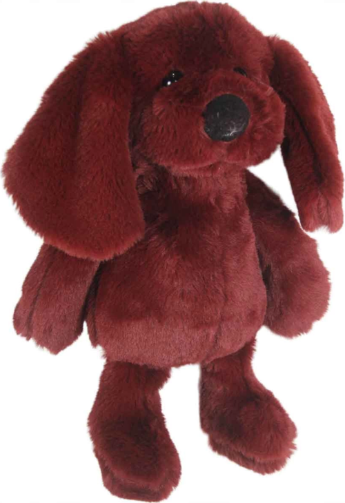 Uyku Arkadaşı Köpek Peluş Bordo 34 Cm