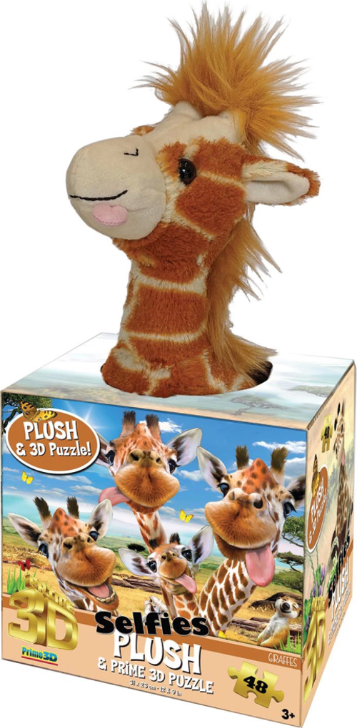 Prime 3D - Zürafa Pelüş Ve Selfie 48 Parça Puzzle 15802