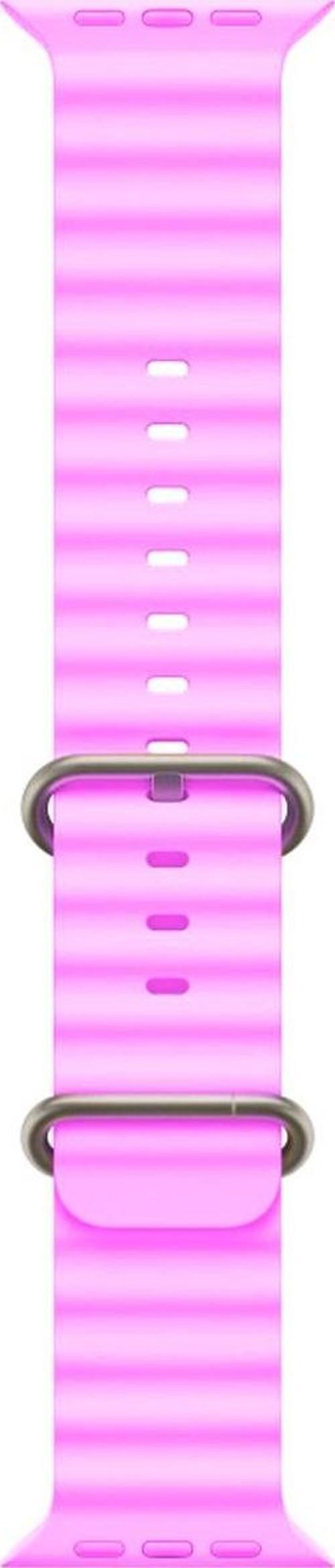 42-49mm Yeni Nesil Apple Uyumlu Akıllı Saat Kordonu Silikon Lila