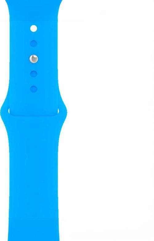 42-49mm Yeni Nesil Apple Uyumlu Akıllı Saat Kordonu Silikon Mavi