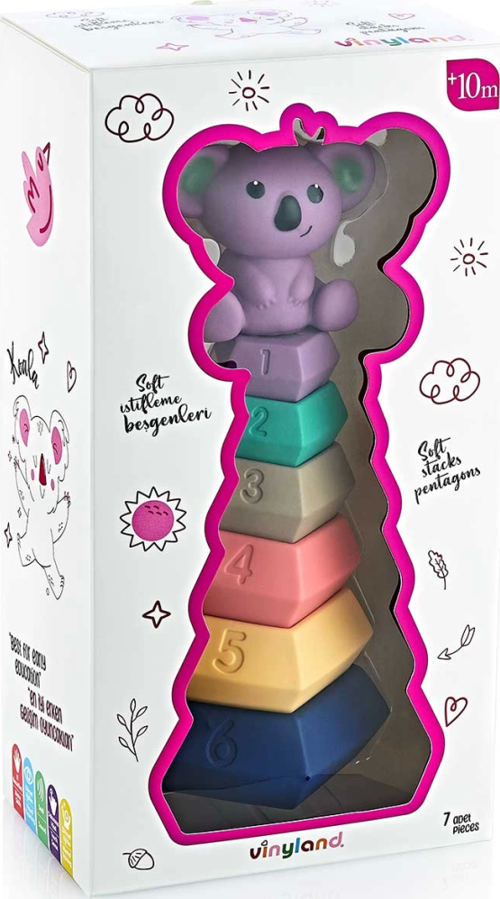 Vinyland Soft Beşgen Halkalar Koala 7'Li Set 661884