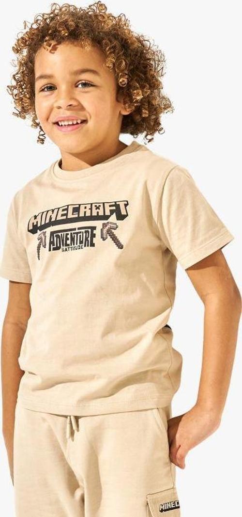 ERKEK ÇOCUK SIFIR YAKA MINECRAFT MODELLİ PAMUK TİŞÖRT
