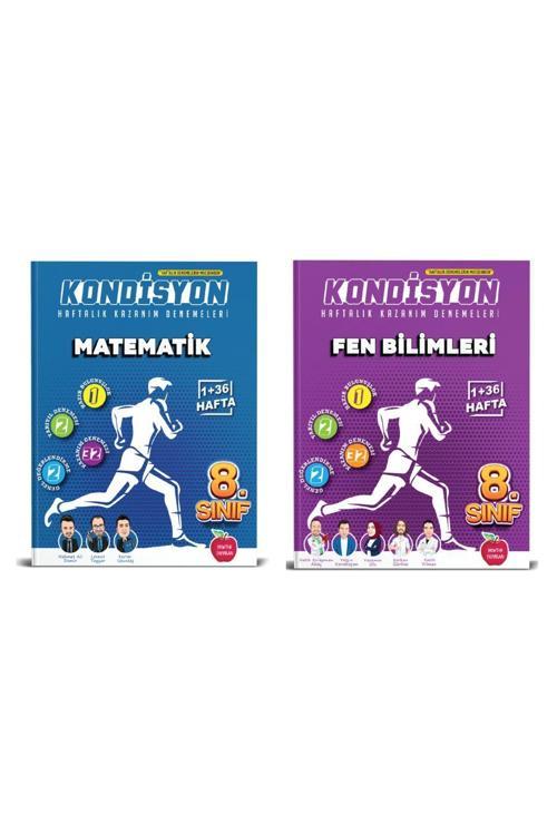 Newton Yayınları 8.Sınıf Kondisyon Matematik Kazanım Deneme + Kondisyon Fen Bilimleri Kazanım Deneme (2 Kitap)