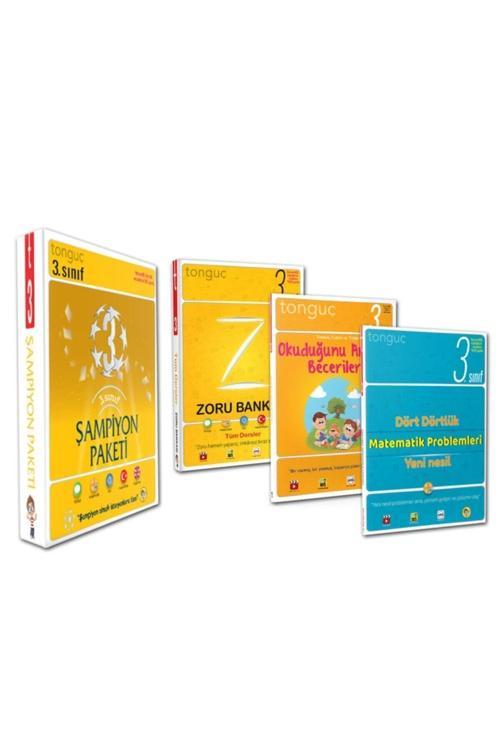 Tonguç Yayınları 3. Sınıf Şampiyon Paketi Set 3 Kitap 2021 - 2022