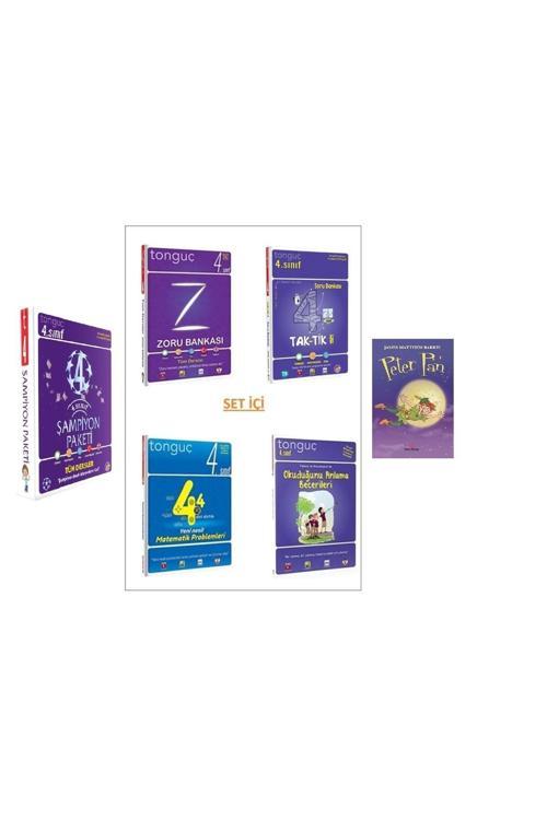 Tonguç Yayınları 4. Sınıf Şampiyon Seti (4 Kitap + Peter Pan Hikaye Kitabı)