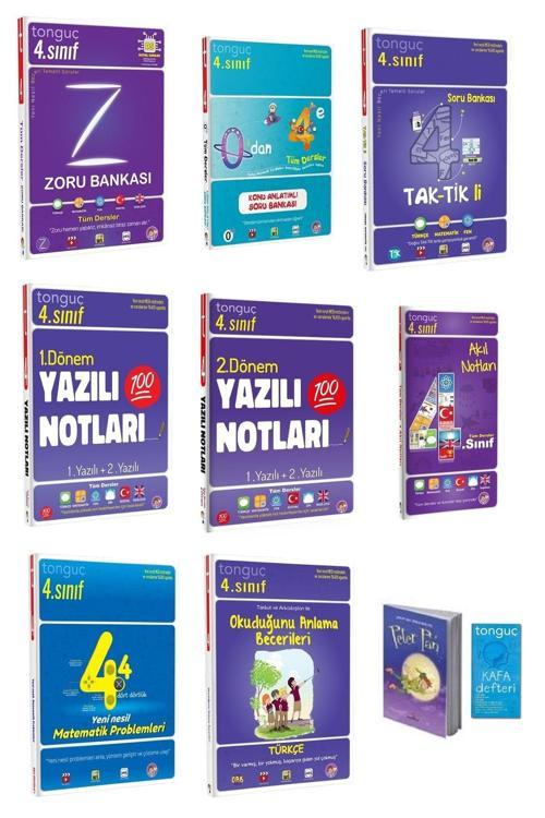 Tonguç Yayınları 4. Sınıf Tüm Dersler Şampiyon Seti Ve Hikaye Kitabı+Tonguç Kafa Defteri Hediye