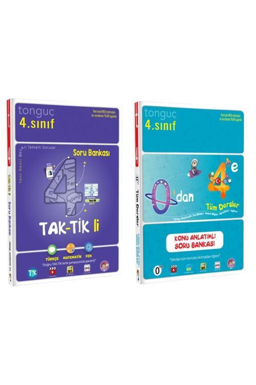 Tonguç Yayınları 4.Sınıf Taktkli Soru Bankası Ve 0'Dan 4'E Tüm Dersler Konu Anlatımlı Soru Bankası