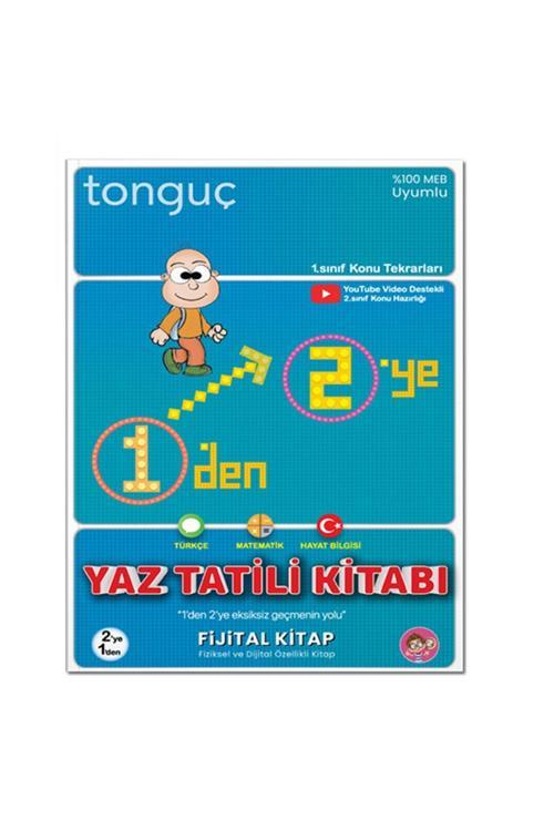Tonguç Akademi 1'Den 2'Ye Hazırlık Kitabı Türkçe Matematik Hayat Bilgisi