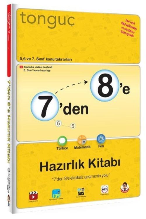 Tonguç Yayınları 7'Den 8'E Hazırlık Kitabı (7. Sınıf Ve 8.Sınıf)