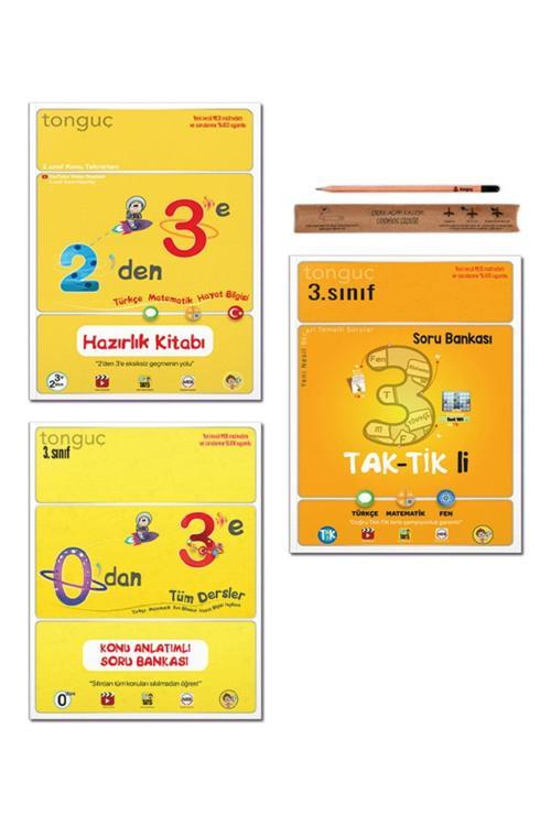 Tonguç Akademi 3. Sınıf 2 Den 3 E Hazırlık Tekrar Seti - Taktikli Soru Bankası Tüm Dersler Set 3 Kitap