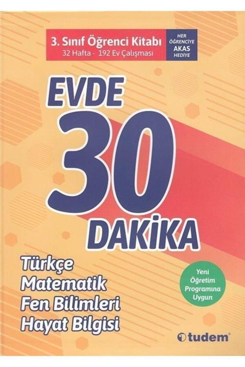 Tudem Yayınları 3. Sınıf Evde 30 Dakika Türkçe Matematik Fen Bilimleri Hayat Bilgisi Soru Ev Çalışması Yeni 20