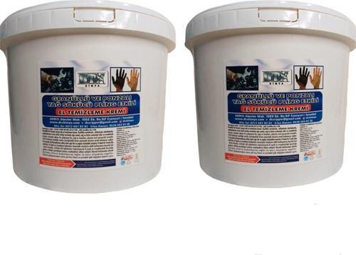 2 Adet Yumuşak Sanayi Tipi Granüllü El Temizleme Sabunu (Kremi) 8 kg