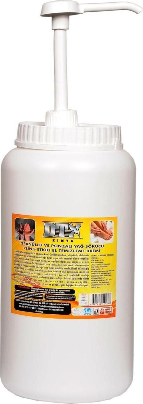 ( BOŞ )  Granürlü El Temizleme Krem Pompalı Kutusu 3 Kg